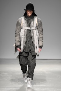 Model on the catwalk