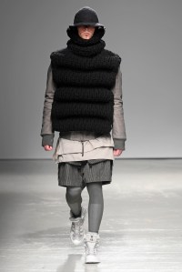 Model on the catwalk