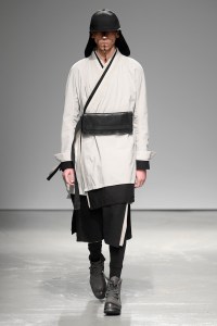 Model on the catwalk