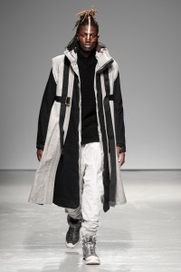 Model on the catwalk