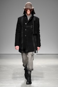 Model on the catwalk