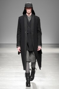Model on the catwalk