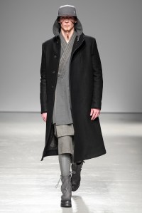Model on the catwalk