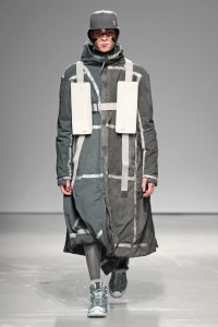 Model on the catwalk