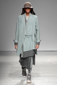 Model on the catwalk