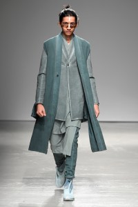 Model on the catwalk