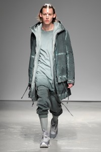 Model on the catwalk