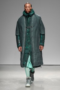 Model on the catwalk