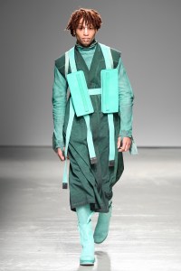 Model on the catwalk