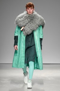 Model on the catwalk