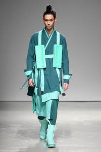 Model on the catwalk