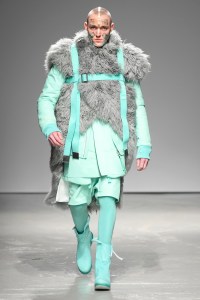 Model on the catwalk