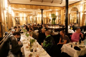 The scene at the dinner