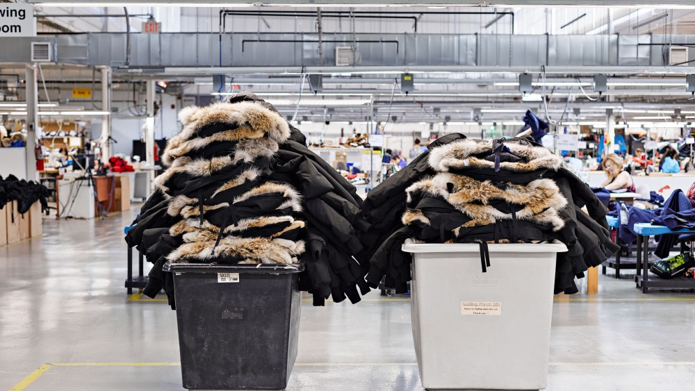Inside Canada Goose’s Toronto factory.