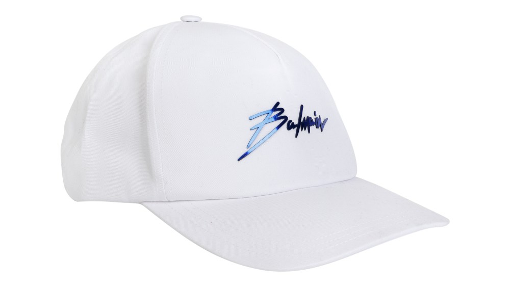 A Balmain baseball cap for Printemps