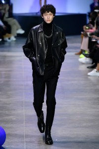 Model on the catwalk