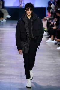 Model on the catwalk