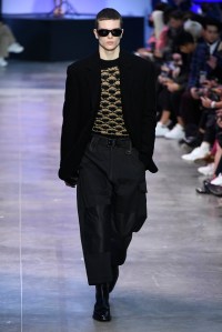Model on the catwalk