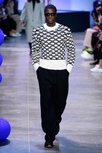 Model on the catwalk