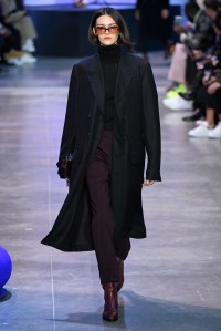 Model on the catwalk