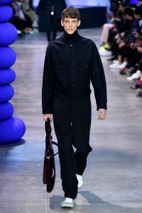 Model on the catwalk