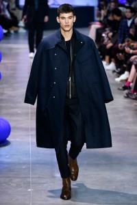 Model on the catwalk