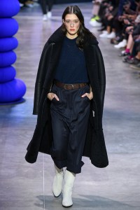 Model on the catwalk
