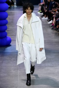 Model on the catwalk