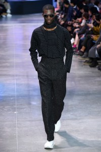 Model on the catwalk