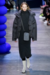 Model on the catwalk