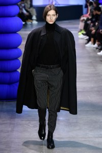Model on the catwalk