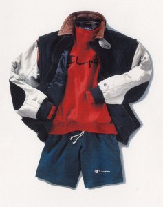 A Champion outfit, 1992.