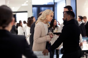 The scene at the Chanel flagship.