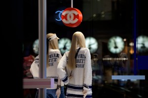 The scene at the Chanel flagship.