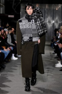 Model on the catwalk
