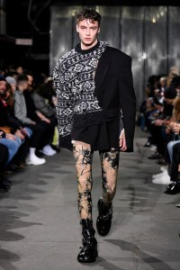 Model on the catwalk