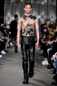 Model on the catwalk