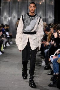 Model on the catwalk