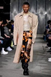 Model on the catwalk