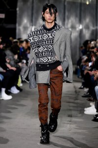 Model on the catwalk