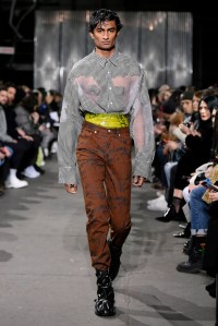 Model on the catwalk