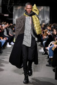 Model on the catwalk