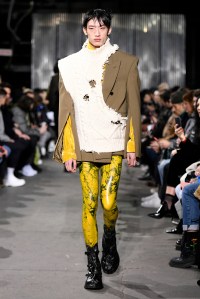 Model on the catwalk