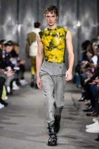 Model on the catwalk