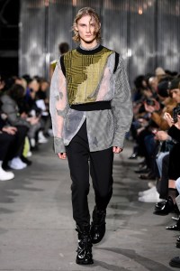 Model on the catwalk