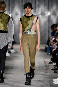 Model on the catwalk