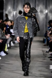 Model on the catwalk