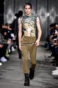 Model on the catwalk