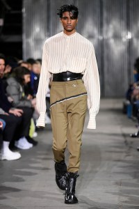 Model on the catwalk