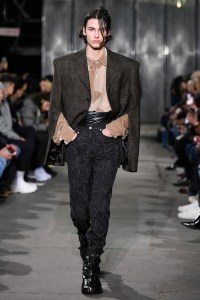 Model on the catwalk